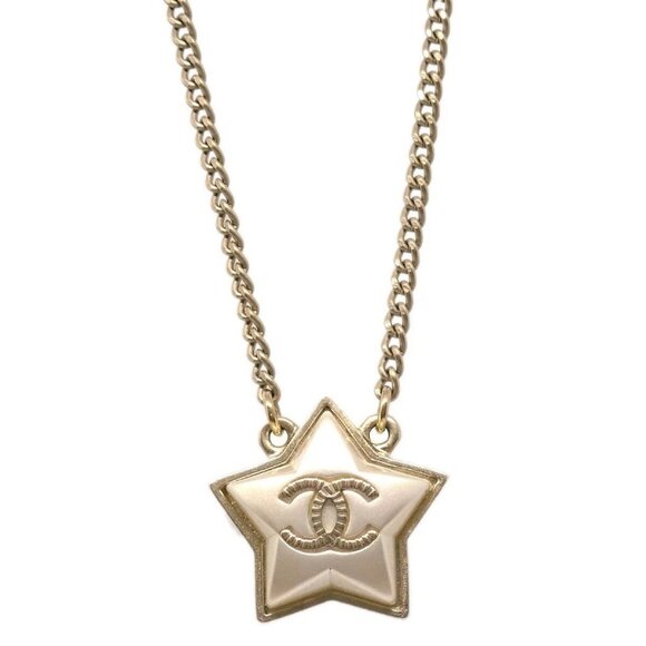 Chanel Gold Chain Pendant Necklace A17B 176652 - Picture 1 of 4